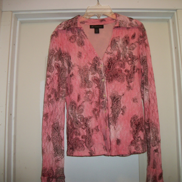 BARBIECORE PRETTY IN PINK & PAISLEY STRETCHY LACE I.N.C  BL M - Picture 4 of 4